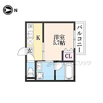 京都府京都市左京区一乗寺中ノ田町（賃貸マンション1K・3階・20.50㎡） その2