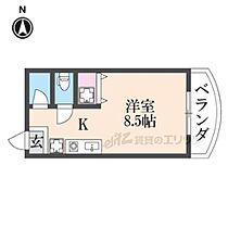 京都府京都市左京区高野泉町（賃貸マンション1K・2階・18.56㎡） その2