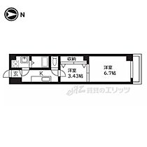 京都府京都市上京区下長者町通千本西入六番町（賃貸マンション2K・2階・28.85㎡） その1