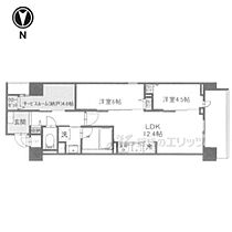 京都府京都市左京区一乗寺樋ノ口町（賃貸マンション2LDK・1階・63.22㎡） その2