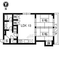 京都府京都市上京区大宮通下立売下る菱屋町（賃貸マンション2LDK・2階・56.28㎡） その2