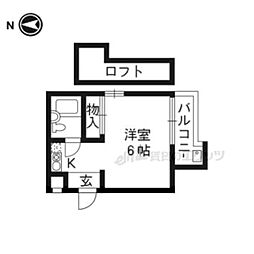 ハイツシンセリティ 1Kの間取図画像