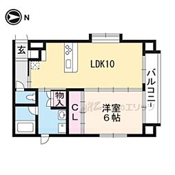 ｓａｗａｒａｂｉｋｉｔａｙａｍａ 4階1LDKの間取り