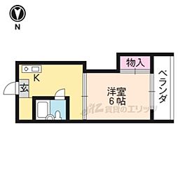 ＴＡＩＳＥＩ北野 3階1DKの間取り