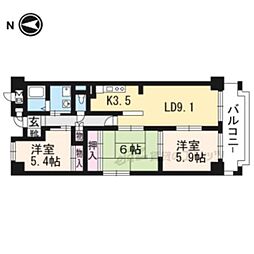 アネックス 3LDKの間取図画像