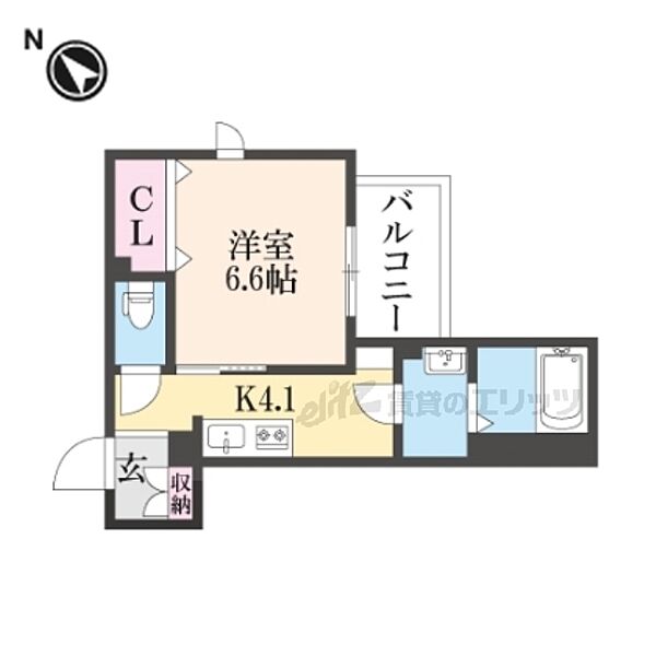 エアフォルク河原 301｜滋賀県彦根市河原2丁目(賃貸マンション1K・3階・30.20㎡)の写真 その2