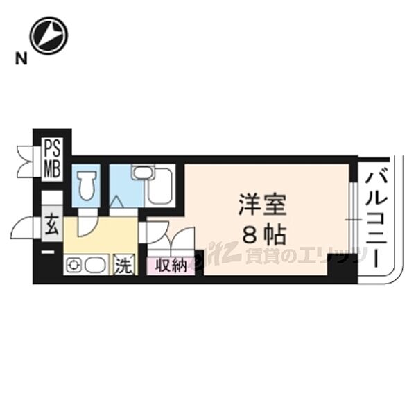 アイランド小野山 601｜滋賀県草津市野路9丁目(賃貸マンション1K・6階・24.50㎡)の写真 その2