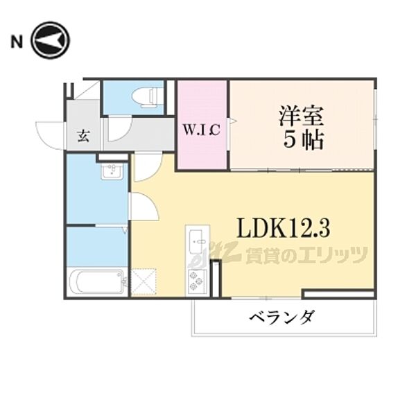 メゾンクレール瀬田北 205｜滋賀県大津市大萱６丁目(賃貸アパート1LDK・2階・42.79㎡)の写真 その2