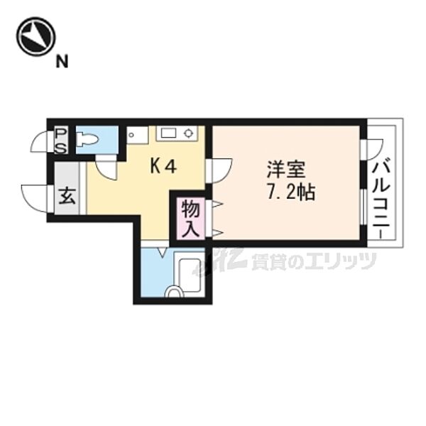 グランドヒル瀬田 505｜滋賀県大津市大萱１丁目(賃貸マンション1K・5階・24.00㎡)の写真 その2