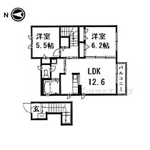 ベル　ホープ 202 ｜ 滋賀県長浜市室町（賃貸アパート2LDK・2階・61.00㎡） その2