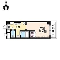 ジュネス太郎坊 406 ｜ 滋賀県大津市晴嵐1丁目（賃貸マンション1K・4階・25.44㎡） その2