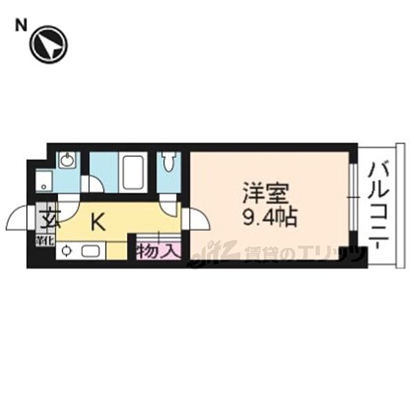 エンゼルプラザ瀬田駅前 811｜滋賀県大津市大萱１丁目(賃貸マンション1K・8階・27.72㎡)の写真 その2