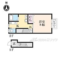 滋賀県甲賀市水口町山（賃貸アパート1K・2階・24.35㎡） その2