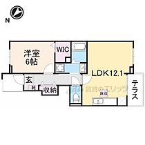 滋賀県彦根市地蔵町（賃貸アパート1LDK・1階・45.02㎡） その2