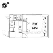 サンクリエート追分 405 ｜ 滋賀県草津市追分3丁目（賃貸マンション1K・3階・24.00㎡） その2