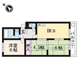 メゾン・ド・シスクルール 3DKの間取図画像