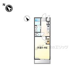 東近江市佐野町新築工事 2階1Kの間取り