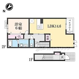 モンテグランデ2 1LDKの間取図画像