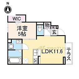 FORESTPARKSETA 1LDKの間取図画像