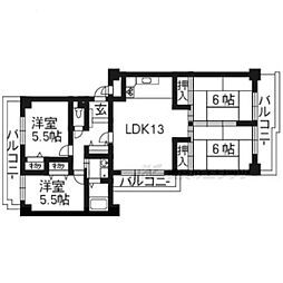 シャルマンコーポ瀬田 4LDKの間取図画像
