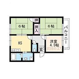 ハイムタムラ 3DKの間取図画像
