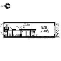 グラン上桂 107 ｜ 京都府京都市西京区上桂北ノ口町（賃貸アパート1R・1階・27.20㎡） その2