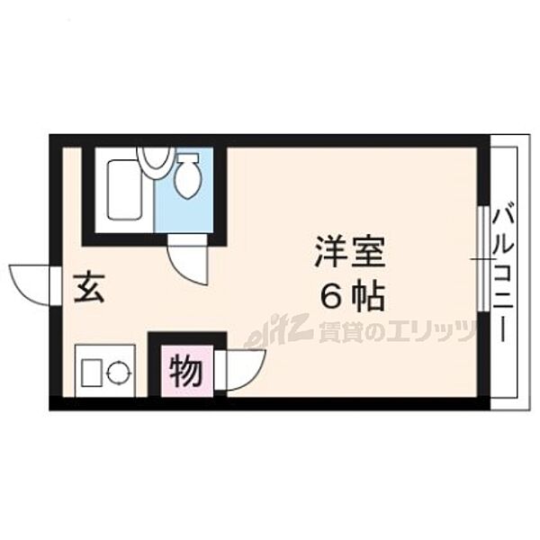 ライブカントリーエイト 307｜京都府京都市西京区桂野里町(賃貸マンション1K・3階・16.20㎡)の写真 その2