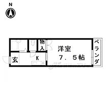 京都府京都市右京区太秦荒木町（賃貸アパート1K・2階・21.00㎡） その2