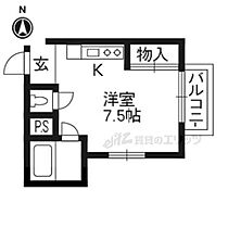 第3レジデンス春田 311 ｜ 京都府京都市西京区大枝塚原町（賃貸マンション1R・1階・16.70㎡） その2