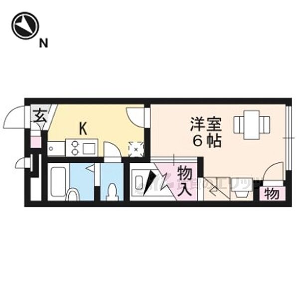 レオパレス西京 307｜京都府京都市西京区大枝塚原町(賃貸アパート1K・3階・19.87㎡)の写真 その2