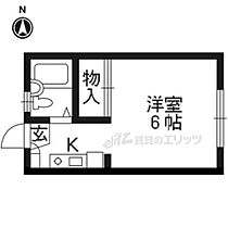 洛友 204 ｜ 京都府京都市右京区西京極東衣手町（賃貸アパート1K・2階・17.39㎡） その2