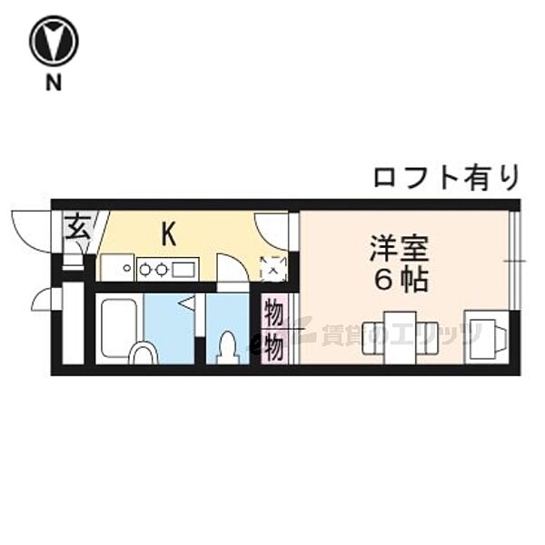 レオパレス嵐山II 104｜京都府京都市西京区嵐山森ノ前町(賃貸アパート1K・1階・19.87㎡)の写真 その2