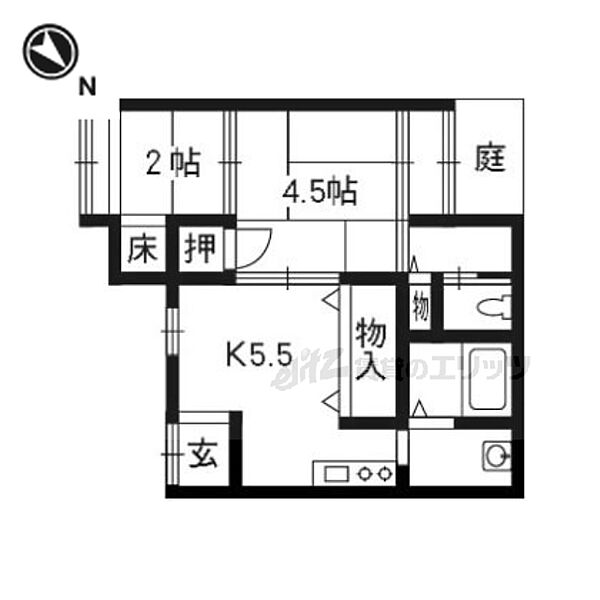 京都府京都市右京区西京極西川町(賃貸一戸建2DK・--・28.78㎡)の写真 その2