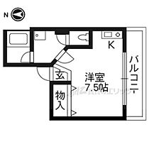 京都府京都市中京区西ノ京職司町（賃貸マンション1R・2階・17.00㎡） その2