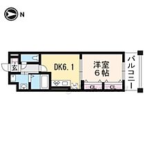 京都府京都市右京区花園春日町（賃貸マンション1DK・4階・31.39㎡） その2