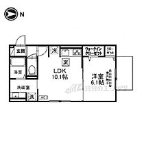 京都府京都市右京区西京極殿田町（賃貸アパート1LDK・1階・39.77㎡） その2