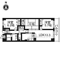 京都府京都市南区吉祥院西ノ内町（賃貸マンション3LDK・3階・69.16㎡） その2