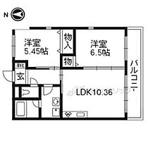 サンハイツ花水木 1A ｜ 京都府京都市右京区西京極南衣手町（賃貸アパート2LDK・1階・50.71㎡） その2