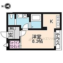 京都府京都市中京区西ノ京西中合町（賃貸アパート1R・1階・24.25㎡） その2