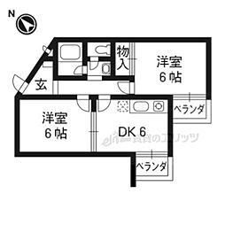 間取図画像 2DK
