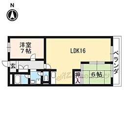 第2コーポ藤岡 1階3LDKの間取り