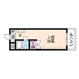 カーサ・ドマーニ 1Kの間取図画像