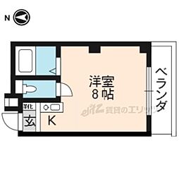 カザ・ノヴァ 1Kの間取図画像