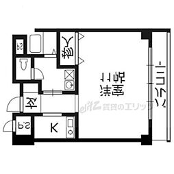 シティパル 1Kの間取図画像