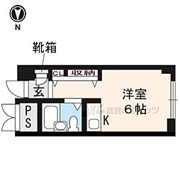 文華堂ビル ワンルームの間取図画像