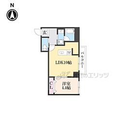 HaleLuana東山 1LDKの間取図画像