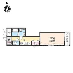Shizukiyo Court 1Kの間取図画像
