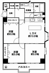 間取図画像 3LDK