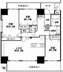 間取図画像 3LDK