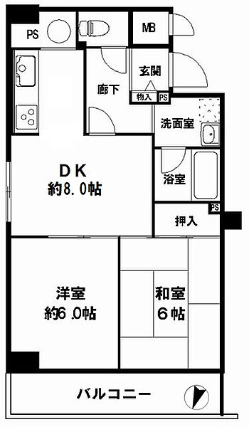 間取りを拡大表示